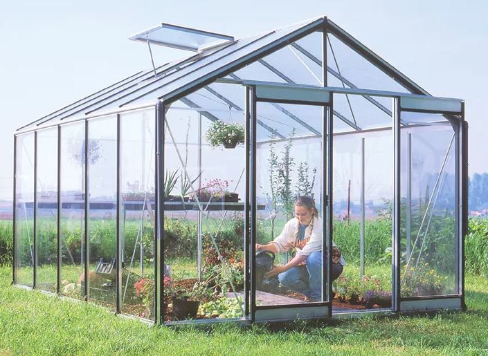 ​​​ACD Glasgewächshaus R305 - 3,06 x 3,71m - Aluline