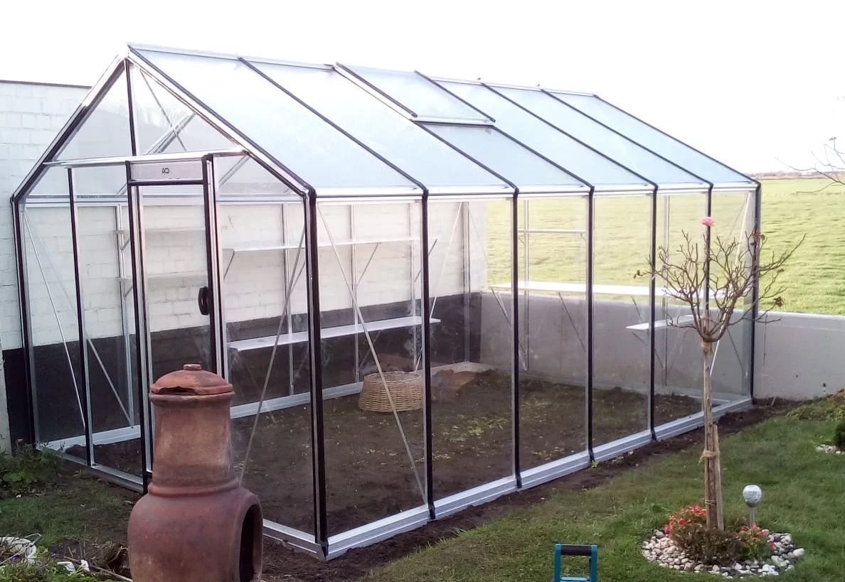 ​​​ACD Glasgewächshaus R306 - 3,06 x 4,45m - Aluline