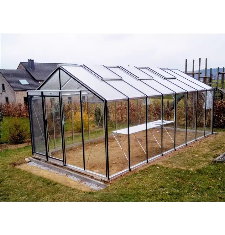​​​ACD Glasgewächshaus R308 - 3,06 x 5,93m - Aluline