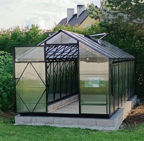 Gewächshaus | Polycarbonat 6mm | EcoSlider Roof EHL 2,5 m | robust &amp; langlebig