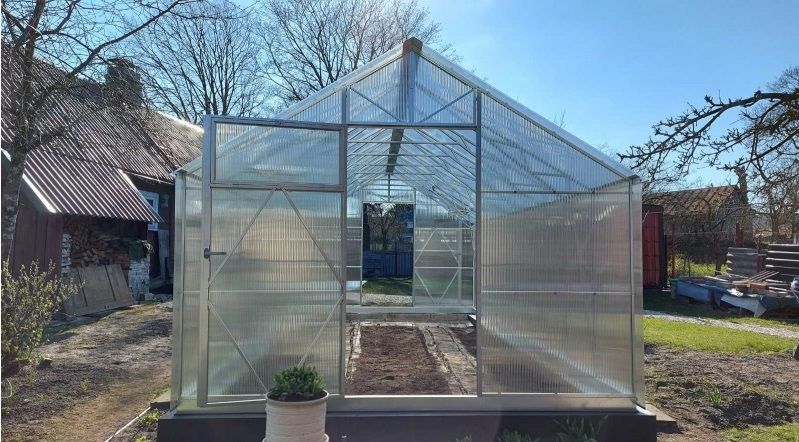 Gewächshaus | Polycarbonat 6/8/10mm | EcoSlider Dach EH 3,0 m | Vorgefertigtes robust &amp; langlebig