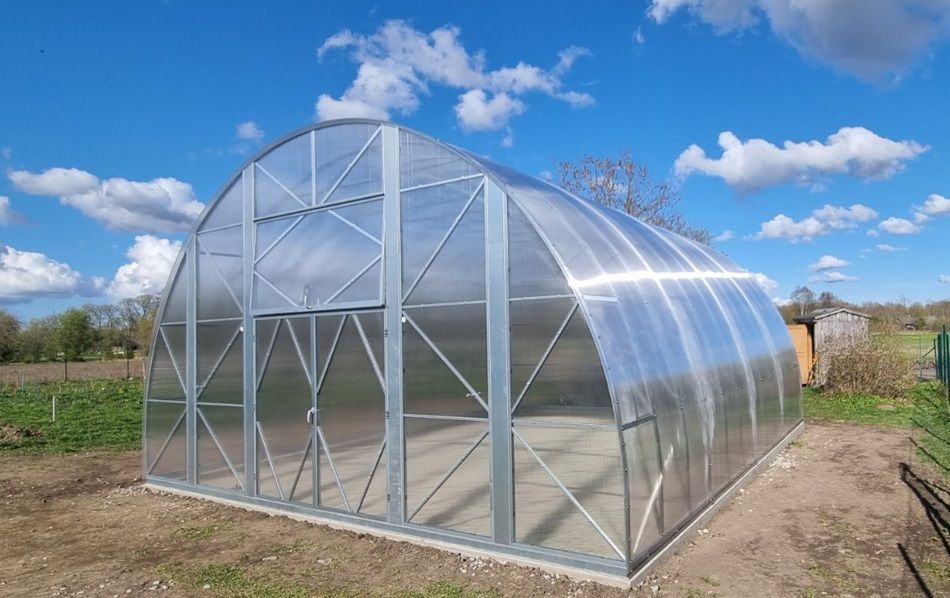 ​Gewächshaus EcoSlider | ES 5.0 m | Vormontierte Serie | Die robuste zuverlässige, stabile Prefab-Gewächshauslösung für Ihren Garten