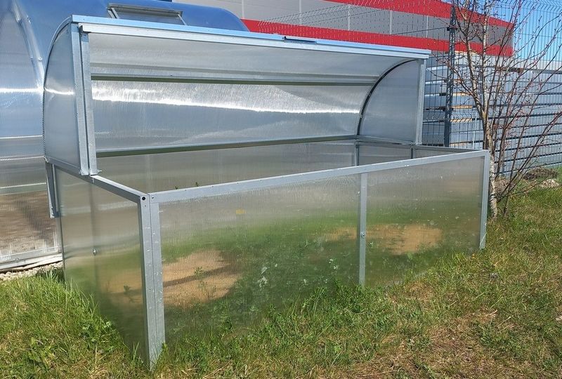 Mini-Gewächshaus EcoSlider MAXI - SILVER kompakt, robust