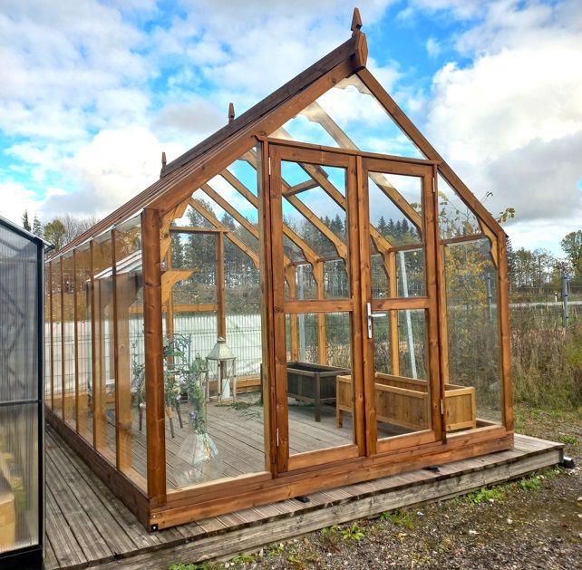 Premium Holzgewächshaus