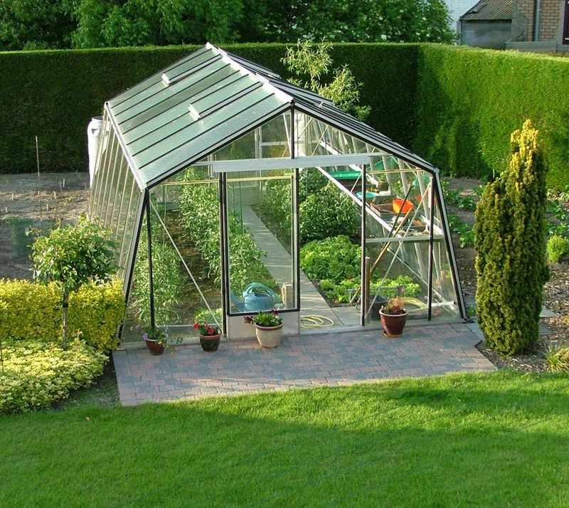 ​​​ACD Glasgewächshaus S206 - 3,80 x 4,45m - Aluline