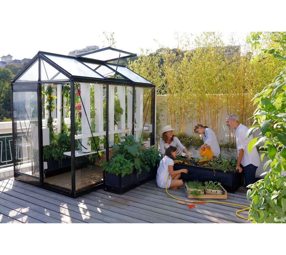 ​​​ACD Glasgewächshaus Piccolo P03 - 1,59 x 2,24m - Blackline