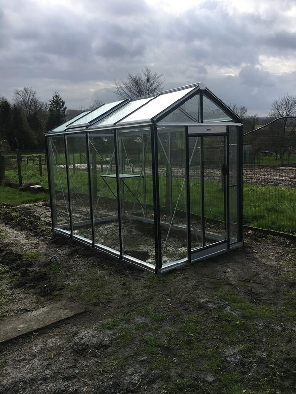 ​​​ACD Glasgewächshaus Piccolo P04 - 1,59 x 2,98m - Aluline
