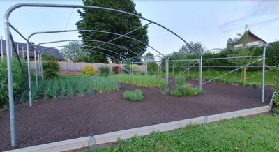Metall-Schutznetz-Konstruktion für Gartenschutz | Hagelschutz