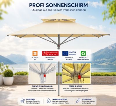 Gastronomiesonnenschirme direkt vom Hersteller | EU