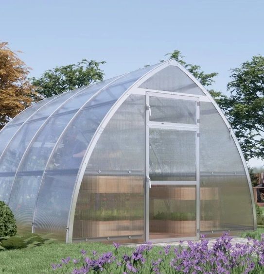 TOP GEWÄCHSHAUS STRELKA 3 - NEU 2026 - Schneelast bis zu 360 kg/m2 -  4/6 mm Polycarbonat + Versand