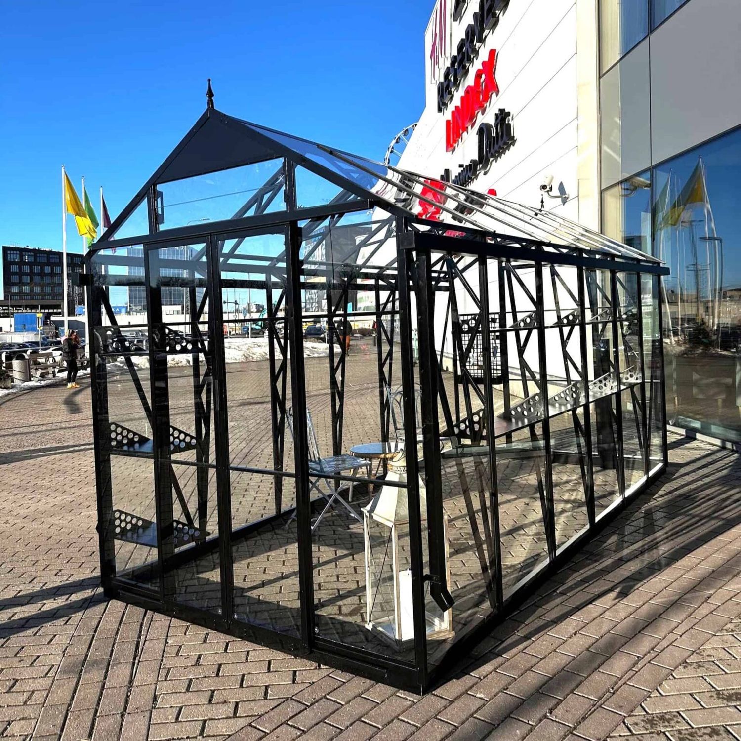 EcoSlider House Lux Glass – 2,5 m Glasgewächshaus mit 4 mm Sicherheitsglas
