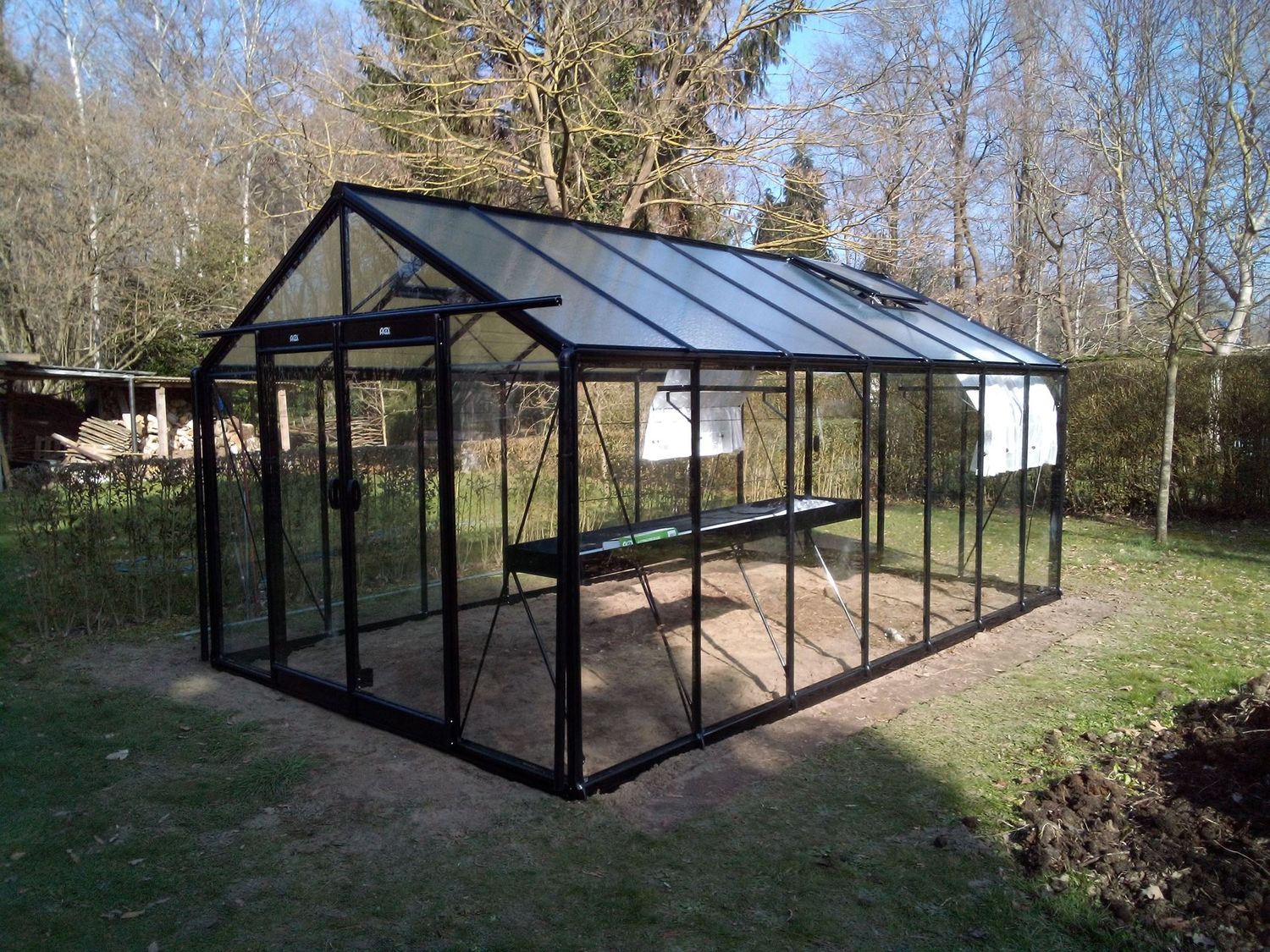 ​​​ACD Glasgewächshaus R307 - 3,06 x 5,19m - Blackline