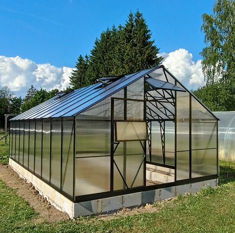 Gewächshaus | Polycarbonat 6mm | EcoSlider Roof EHL 4,0 m | robust &amp; langlebig