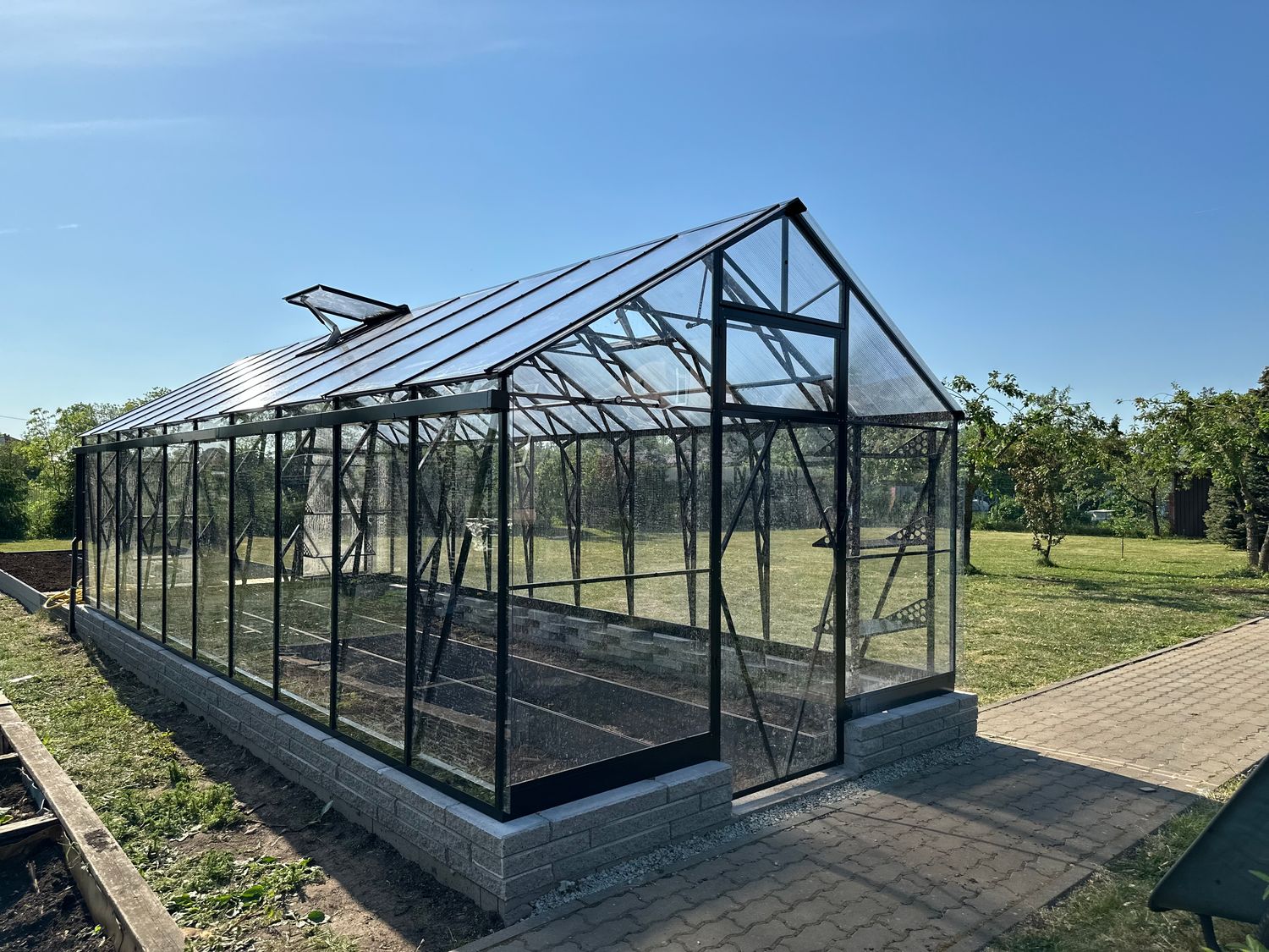 EcoSlider House Lux Monolithic – 3,0 m breit | 4 mm Vollpolycarbonat