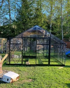 Gewächshaus EcoSlider 4,0 Doppeltüren– 4 mm Vollpolycarbonat (monolith) - Extrem robust &amp; langlebig