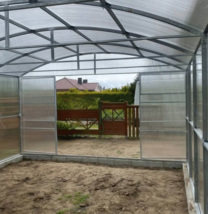 Gewächshaus LARA 4 – Polycarbonat-Gewächshaus, 4 m breit, 6mm Polycarbonate