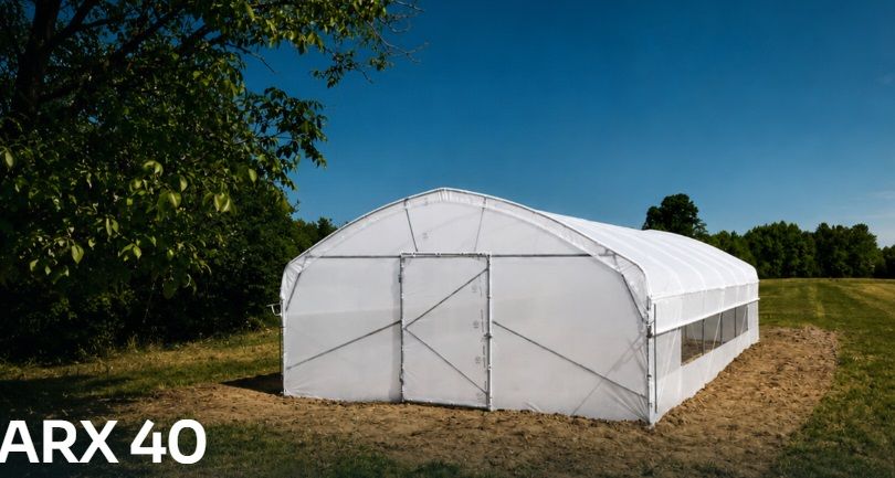 PREMIUM Foliengewächshaus ARX 40 – 4 m Breite
