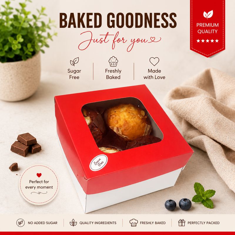 Muffins (minimum 4 pieces choose flavor/s)