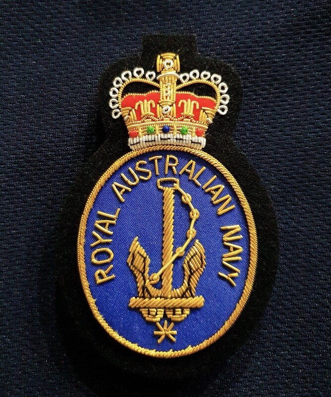 ROYAL AUSTRALIAN NAVY - BULLION POCKET BADGE