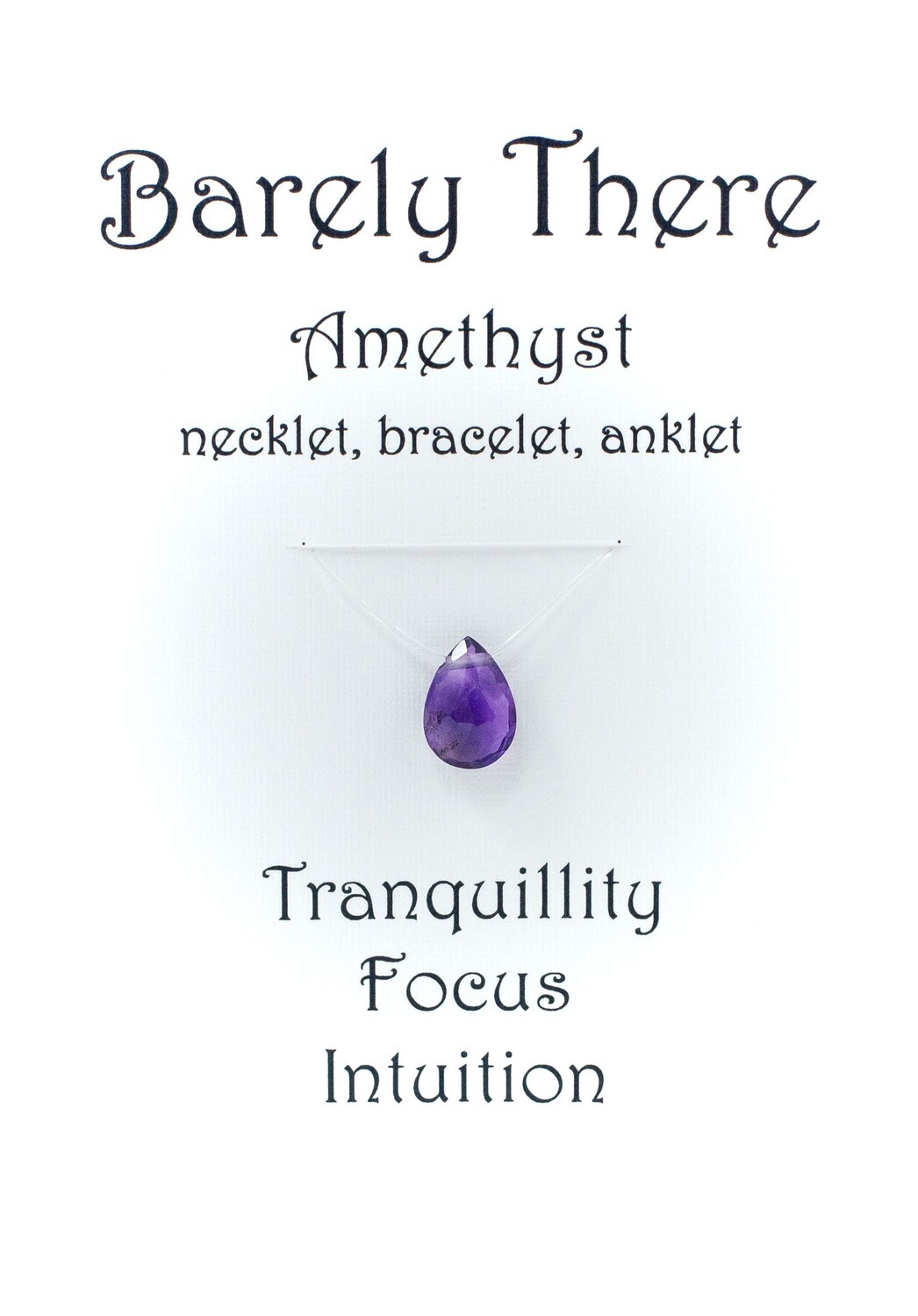 Amethyst - Invisible Necklet, Bracelet, Anklet