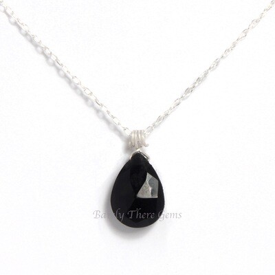 Black Onyx, Sterling Silver, Necklace