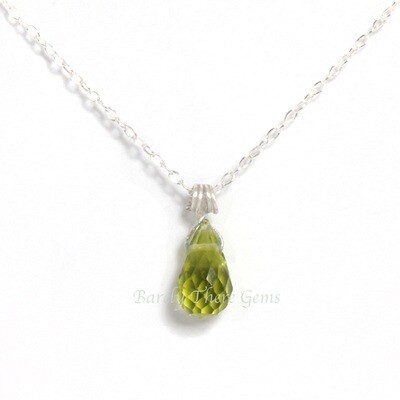 Peridot, Sterling Silver, Necklace