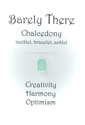 Chalcedony - Invisible Necklet, Bracelet, Anklet - Emerald Facet
