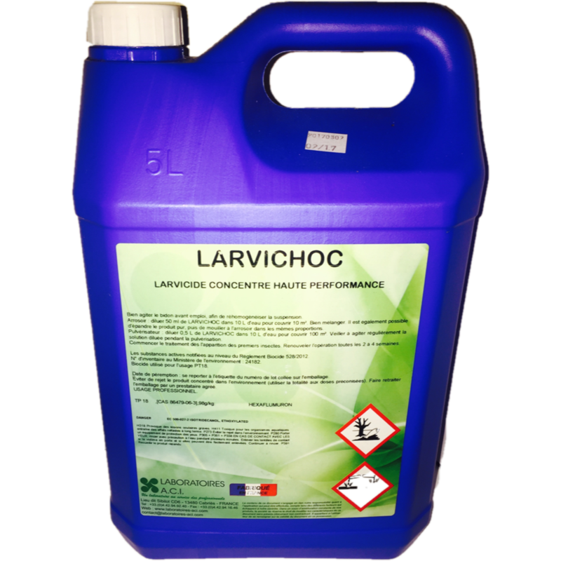 Inhibiteur de chitine 100g/L hexaflumeron 5L LARVICHOC