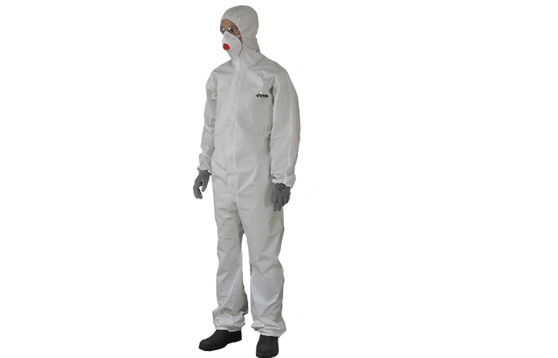 Combinaison Chimique Papier à Capuche + 1 Paire de Gants