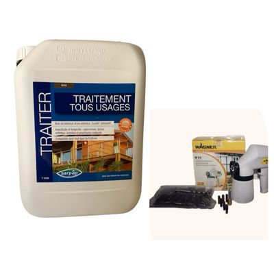 Kit Traitement de charpente Wagner 95 Embout-injecteur-mèche-5L TMU