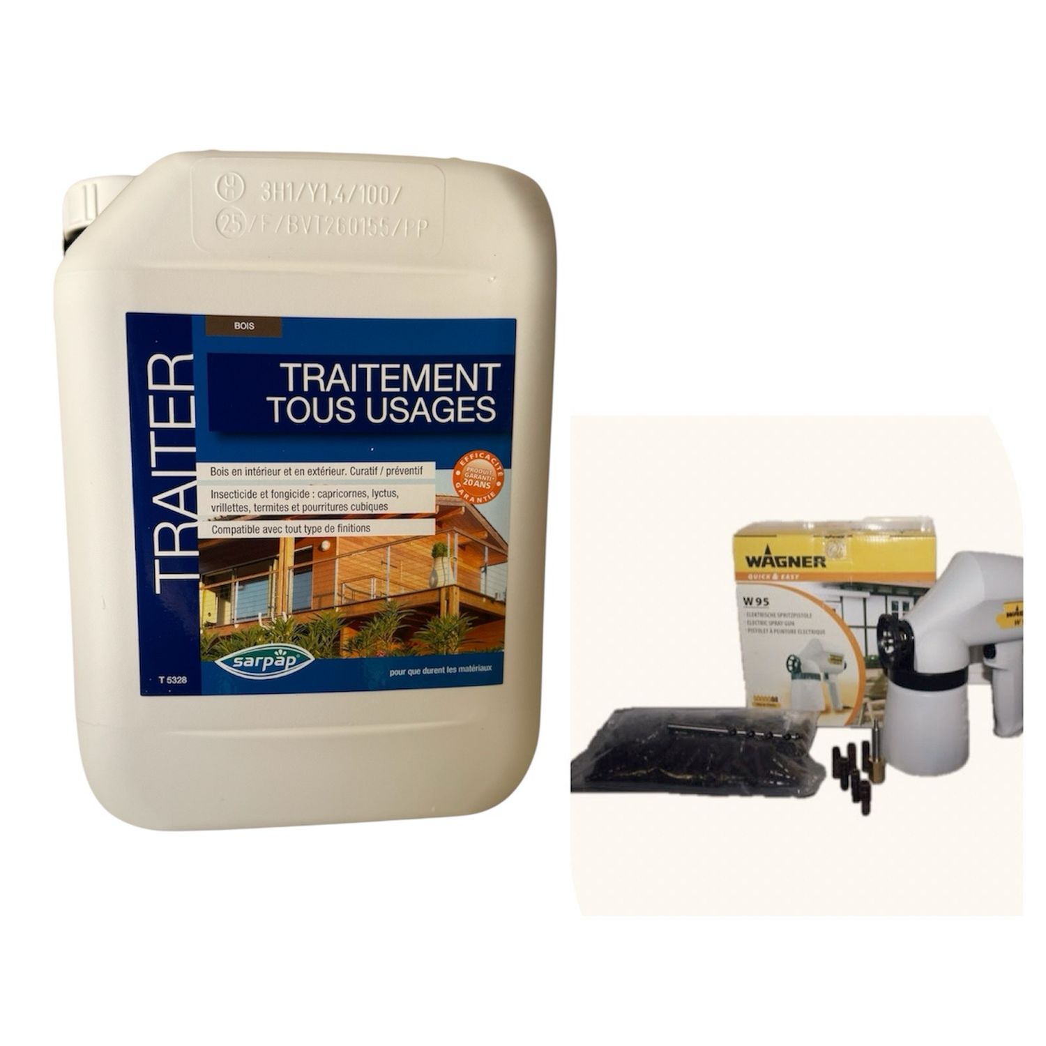 Kit Traitement de charpente Wagner 95 Embout-injecteur-mèche-5L TMU