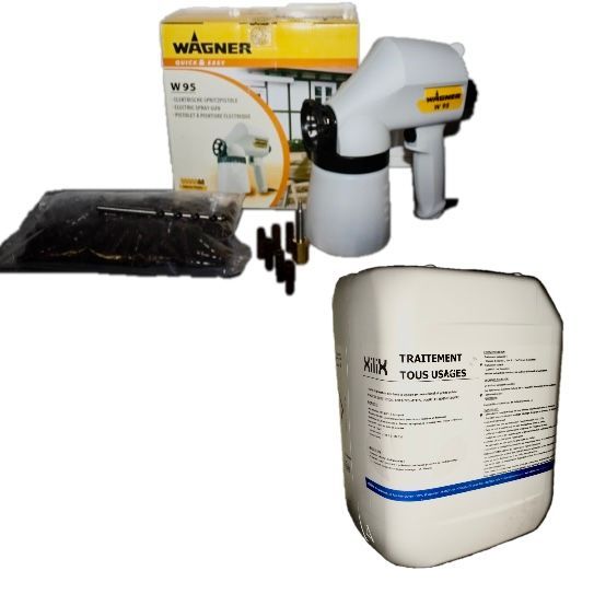 Kit Traitement de charpente Wagner 95 Embout-injecteur-mèche-5L Xilix TMU