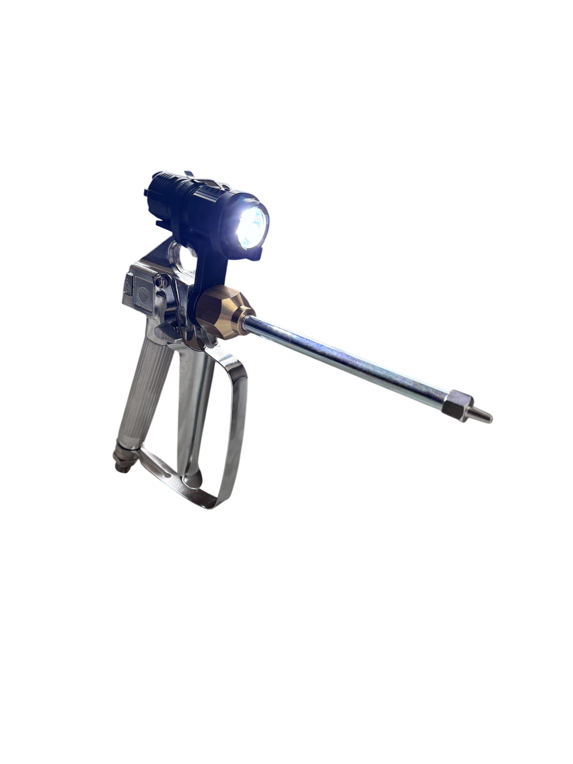 Kit pistolet d’injection charpente avec embout et éclairage LED intégré