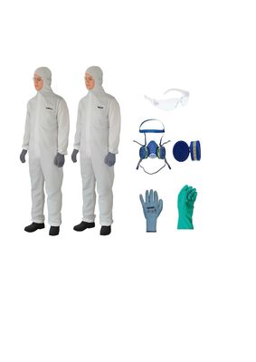 Kit de protection complet – Masque bi-galette A1B1E1P3 + EPI professionnels