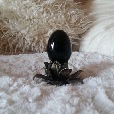 Black Obsidian Yoni Eggs: small (with options for medium, large and drilled)
