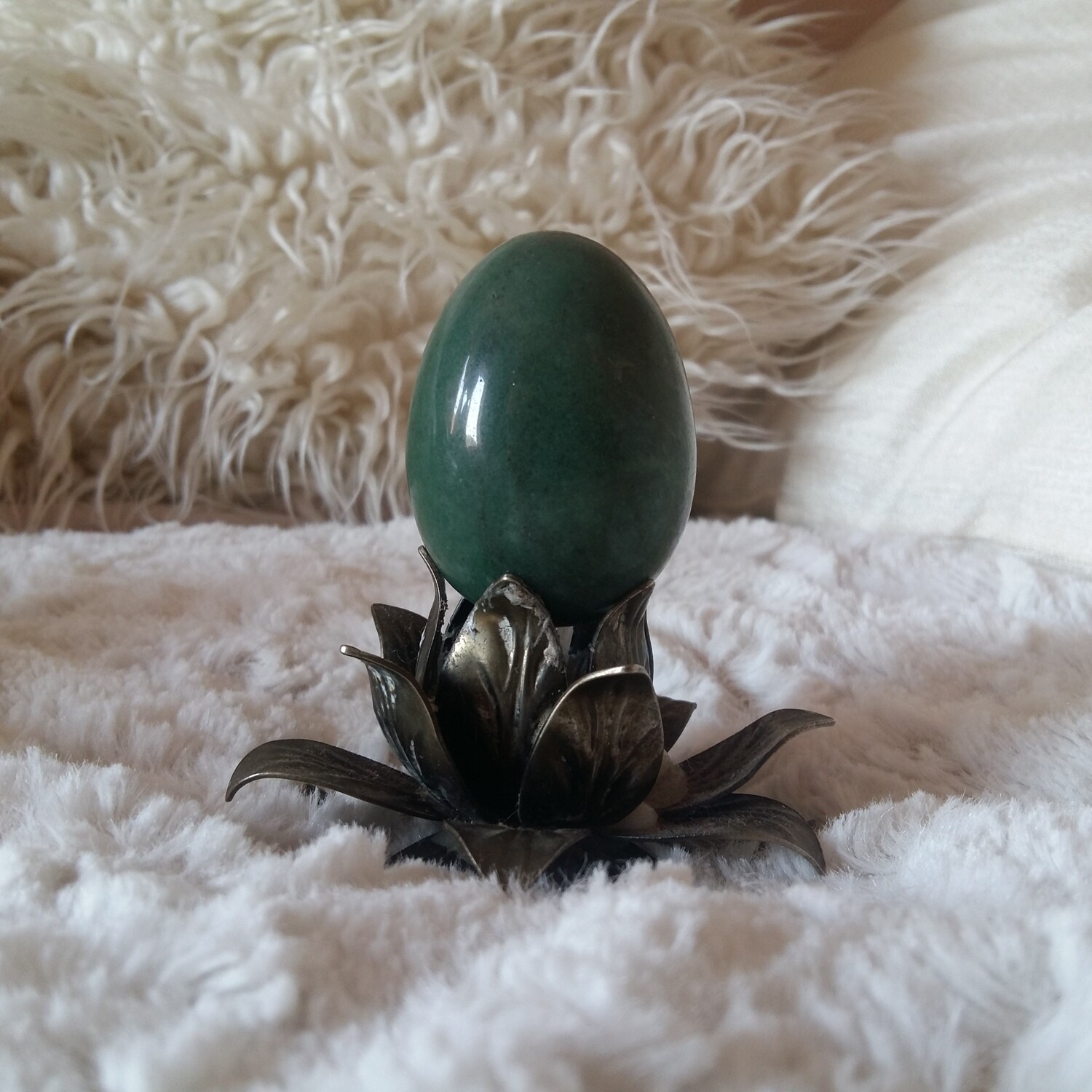 Green Aventurine Yoni Eggs: small (with options for medium, large and drilled)