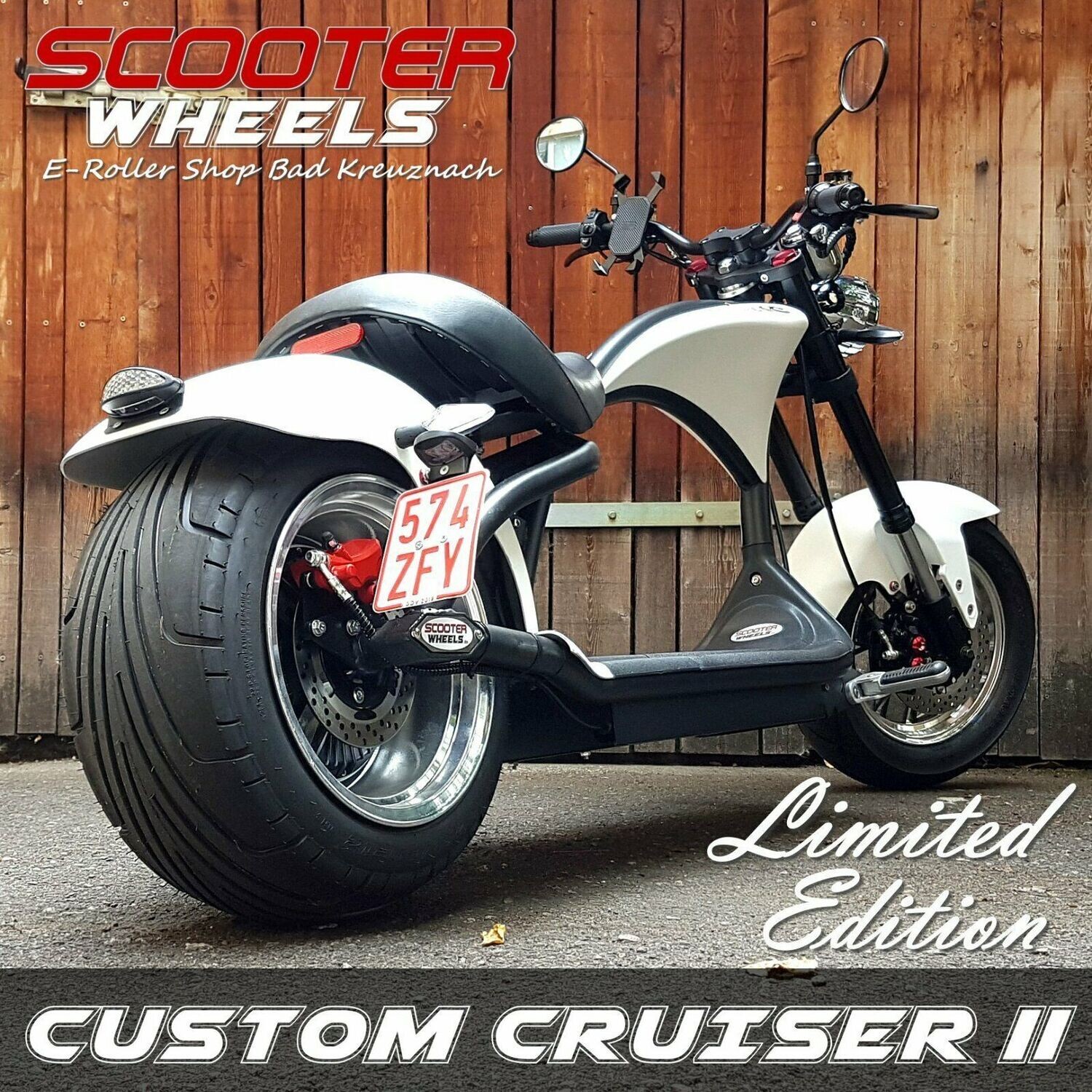 Custom Cruiser LE-2 E-Scooter Elektro Chopper - Umbau