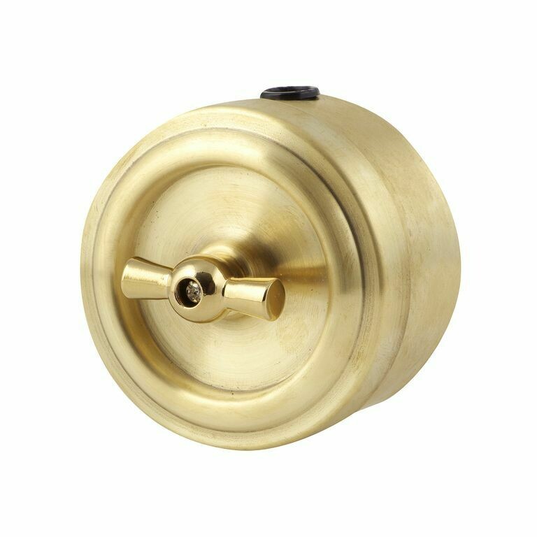 Golden brass rotary switch