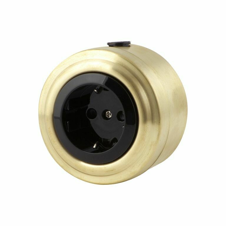 Golden bronze socket, black insert