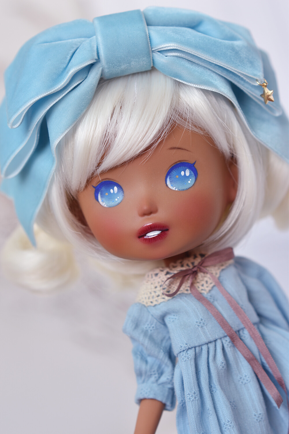 Mint Swirl Lollipop - Hime doll OOAK "Candy" Collection