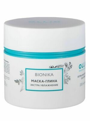 OLLIN BIONIKA Molio kaukė „Papildomas drėkinimas“ 200ml OLLIN BIONIKA Molio kaukė „Papildomas drėkinimas“ 200ml