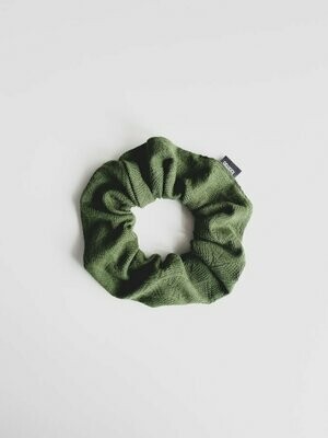 Scrunchie Bio Katoen | Leaves Groen