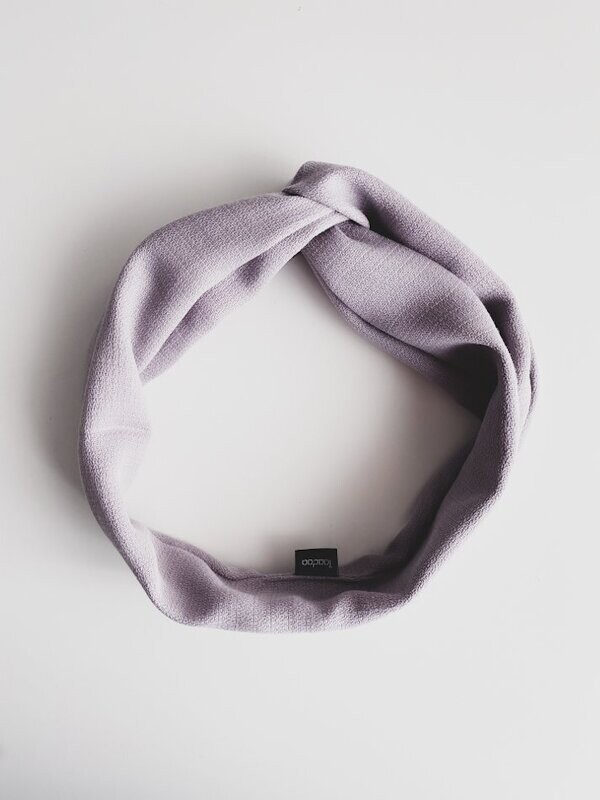 -50% Haarband met ijzerdraad | Tencel | Lila