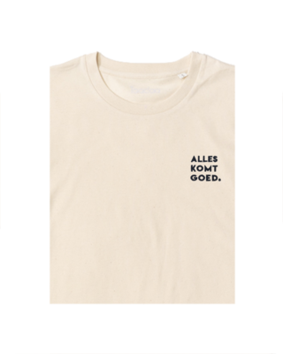 Bio T-Shirt Puur Katoen - Alles Komt Goed UNISEX