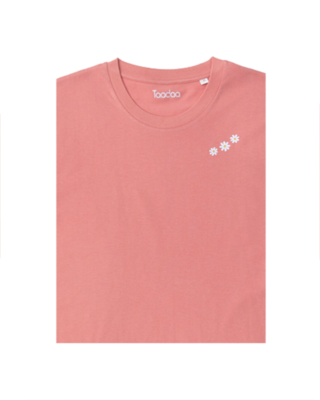 -50% Bio T-Shirt Roze - Madeliefjes UNISEX