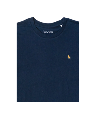Bio T-shirt Donker Blauw - Kampvuur UNISEX
