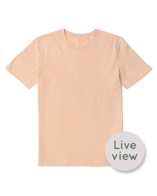 Zelf samenstellen | Bio T-Shirt Perzik Roze UNISEX