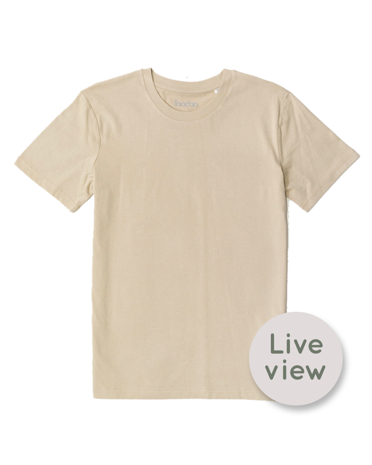 -10% Zelf samenstellen | Bio T-Shirt Zand UNISEX