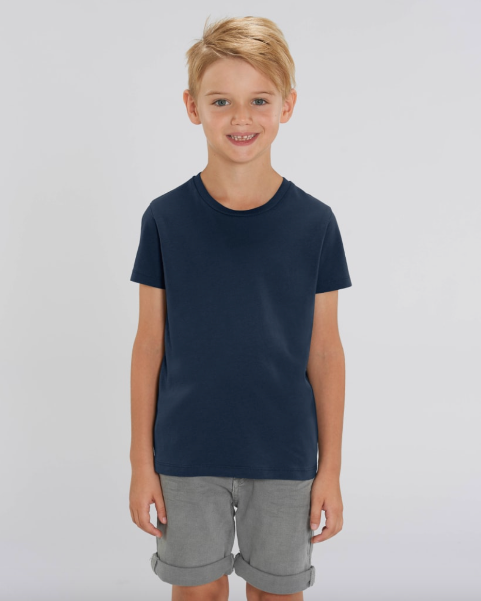 -10% Zelf Samenstellen | Bio T-shirt Donker Blauw KIDS