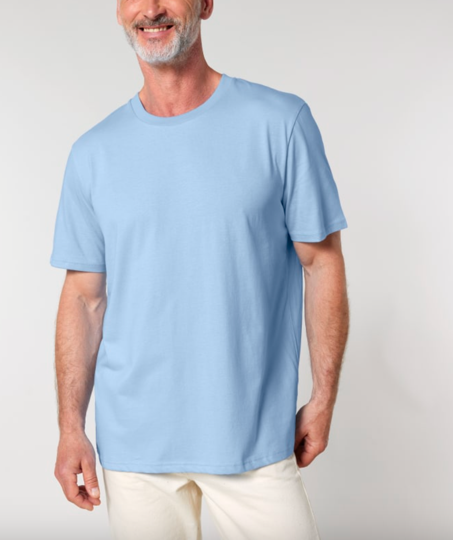 Zelf samenstellen | Bio T-shirt Fris Blauw UNISEX